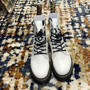 White platform dr martens